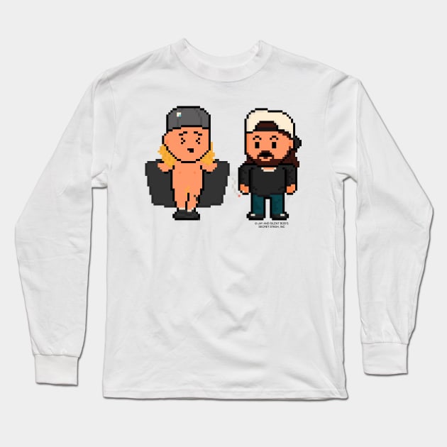 I Cant Look Away in 2006 Pixel Jay and Silent Bob Long Sleeve T-Shirt by gkillerb